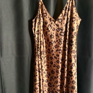 a new day Leopard Print Dress - Brown and Black
